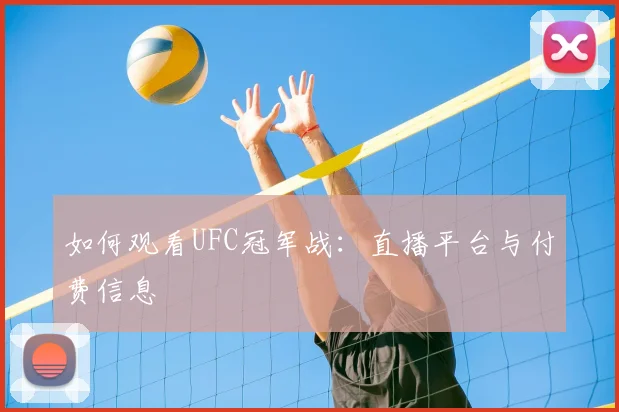 如何观看UFC冠军战：直播平台与付费信息